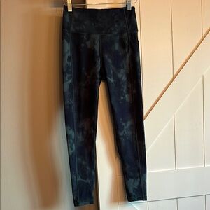 Green Tie-Dye Leggings